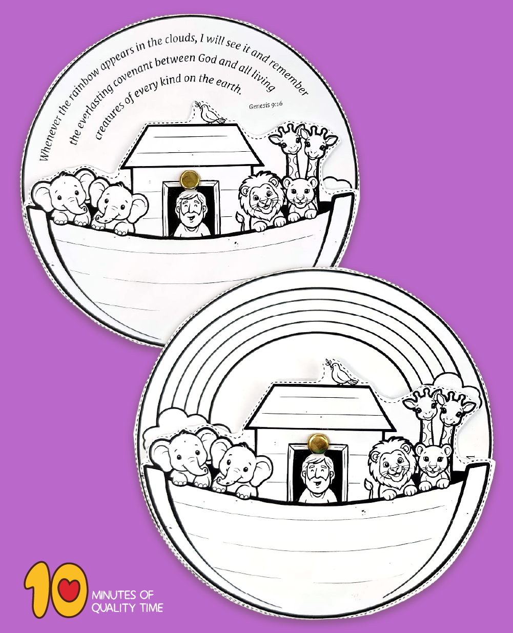 Noah's ark activity for kids printable