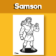 Samson coloring page pdf
