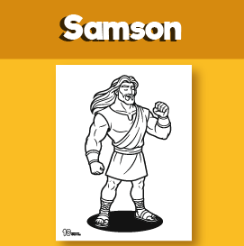 Samson coloring page pdf