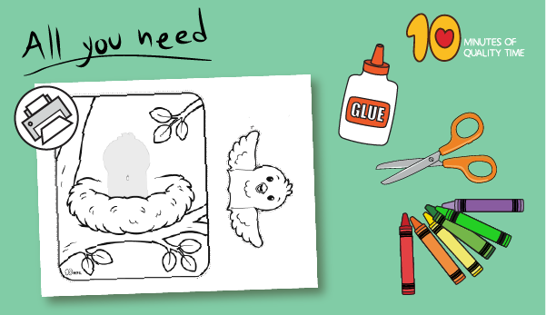 Baby bird crafts for toddlers