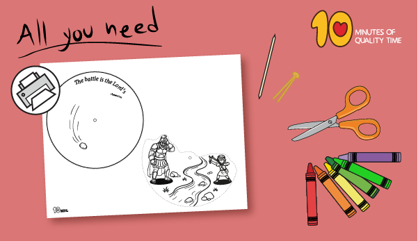 David and Goliath craft preschool