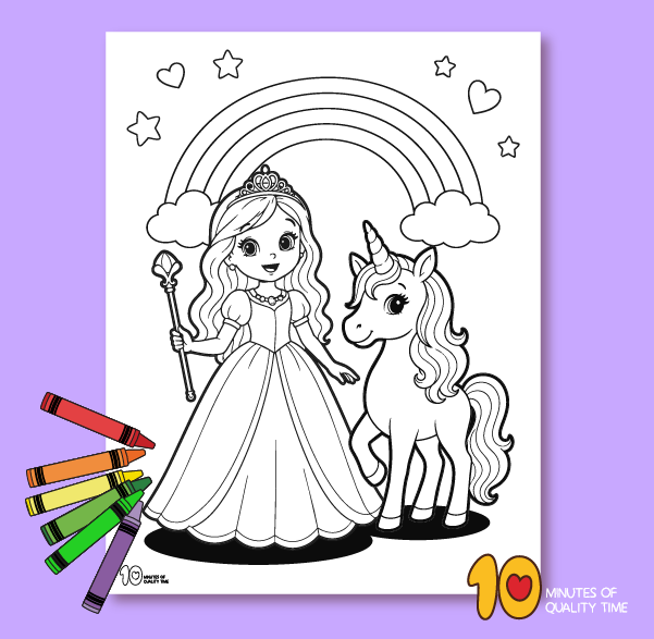 Printable princess coloring sheets