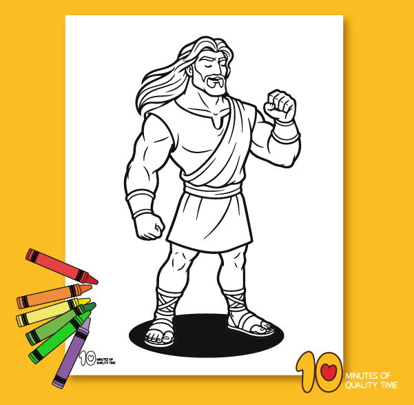 Printable Samson coloring page