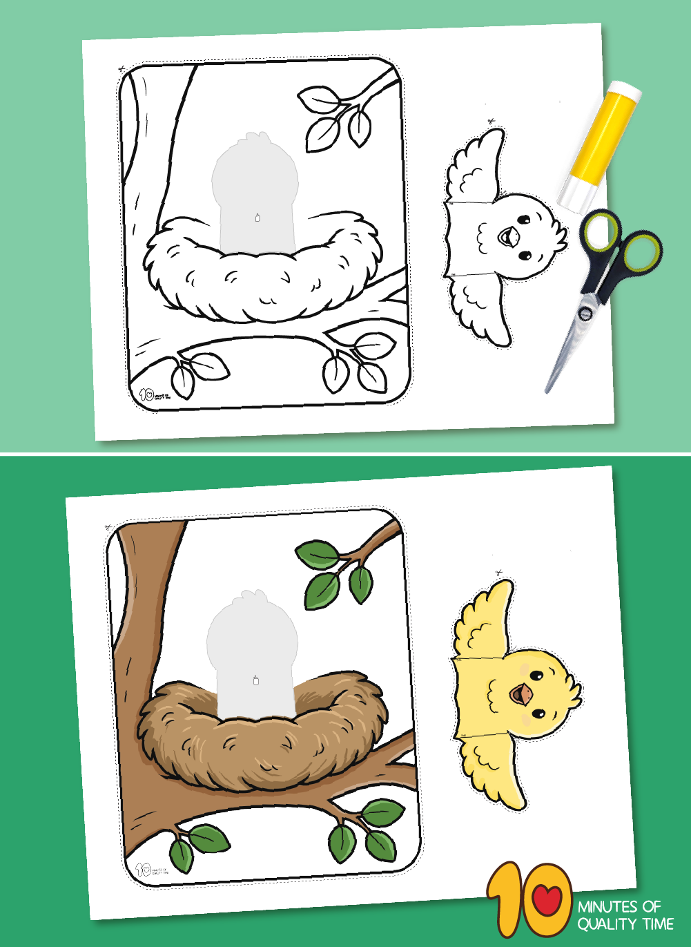 Bird paper craft