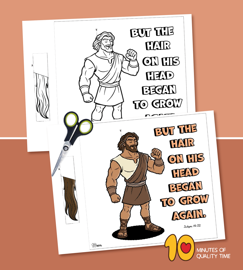 Printable Samson Bible craft