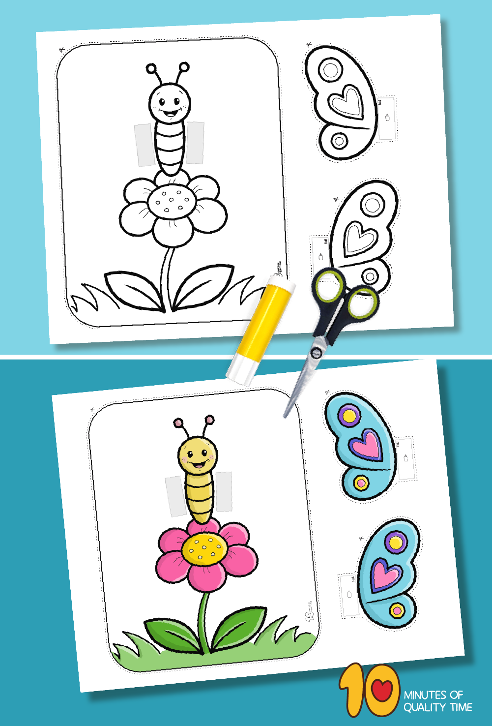 printable flower craft preschool