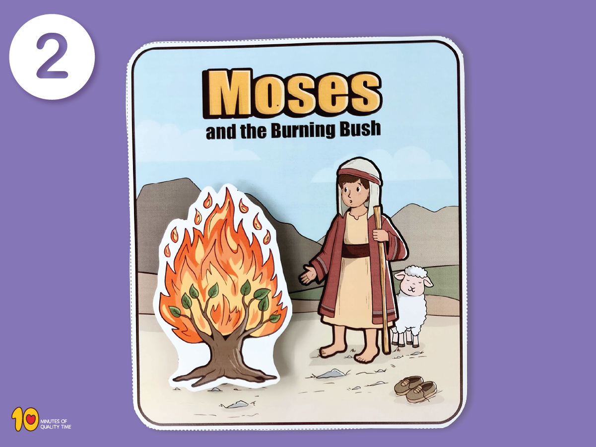 Moses and the Burning Bush Printable Craft