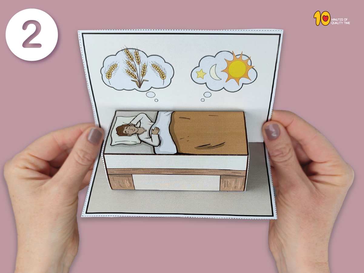 Joseph’s dreams 3D Bible craft for Sunday School
