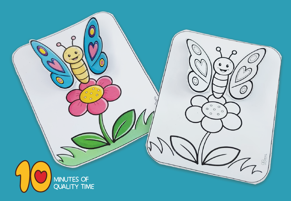3D butterfly craft for preschoolers