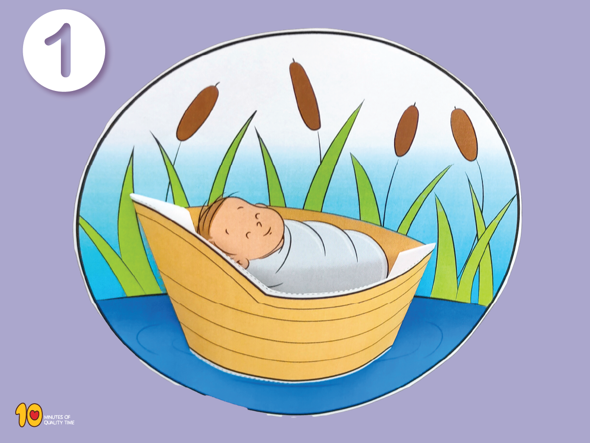 Baby Moses in the Basket Craft