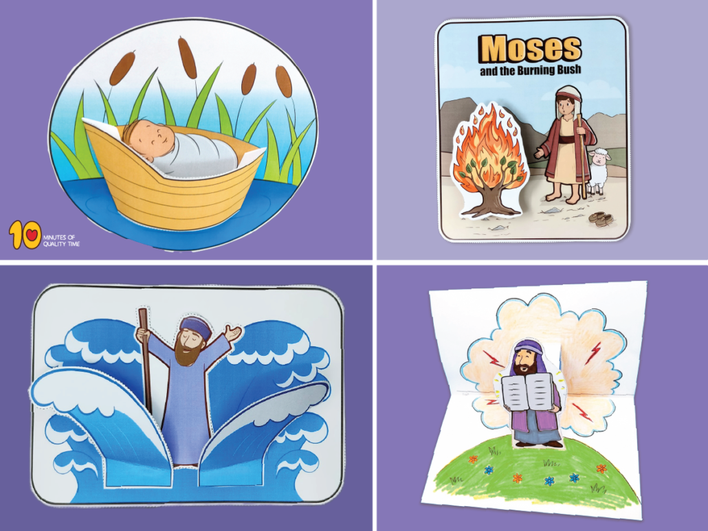 Moses Bible Crafts for Sunday School Kids