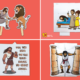 Four printable Samson Bible crafts for Sunday School, including Samson and the lion, Samson and Delilah, Samson’s hair growing again, and the temple pillars