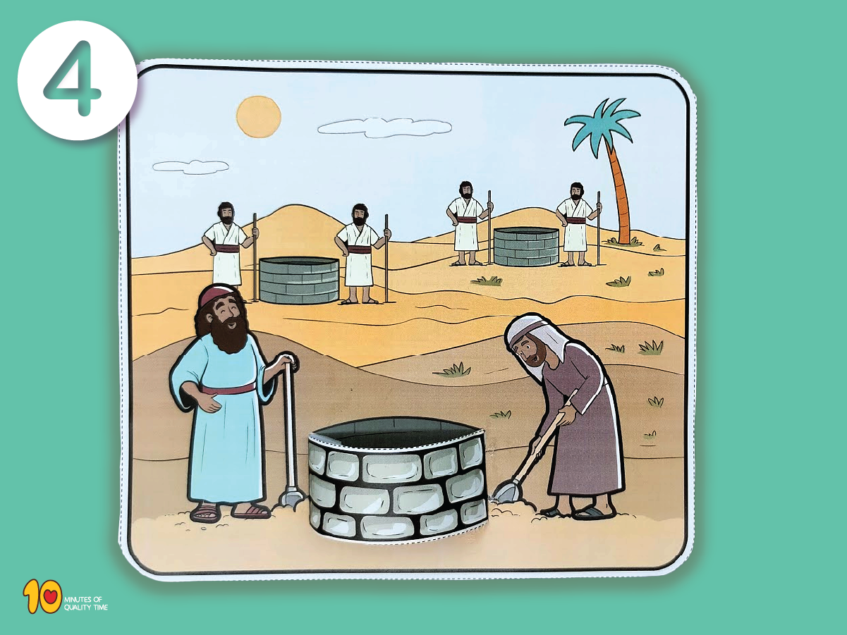 Isaac digging wells as a peacemaker