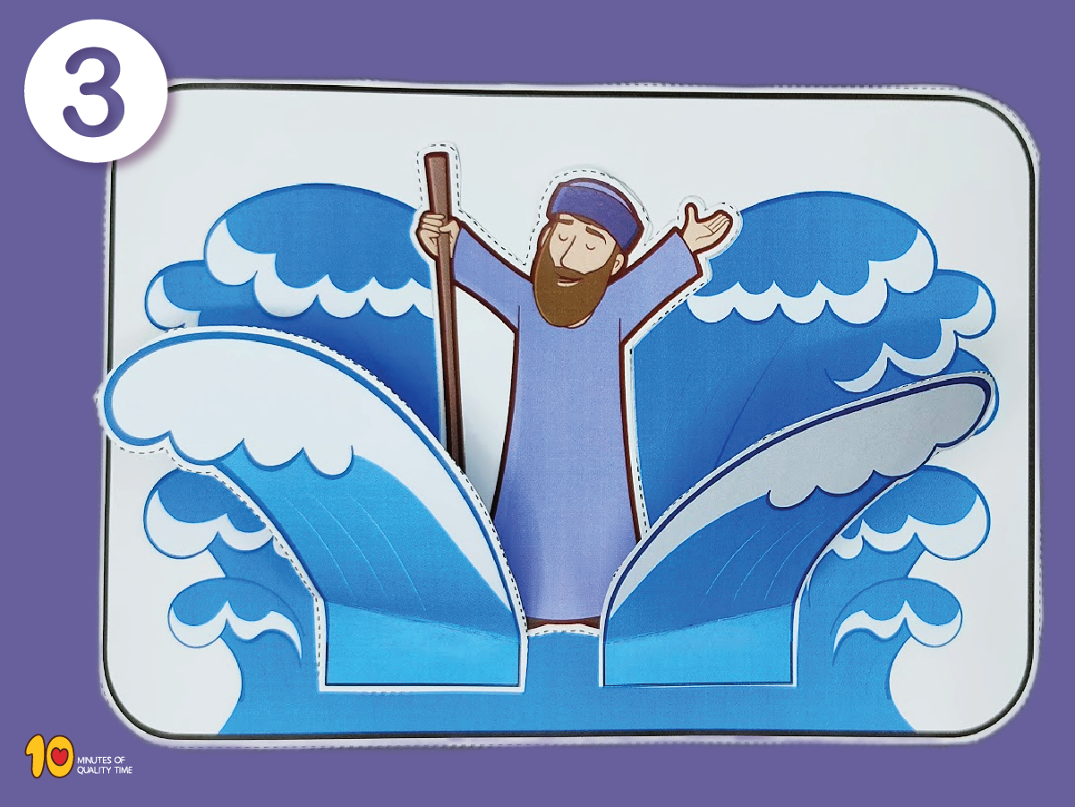 Moses Parts the Red Sea - Sunday School Craft