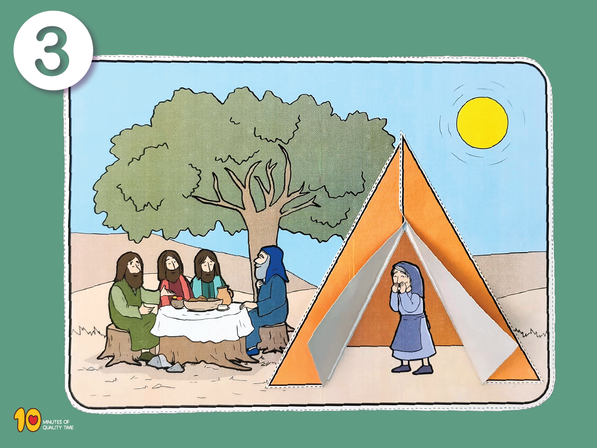 Sarah Laughs: Abraham and the Three Visitors Craft Sarah Laughs: Abraham and the Three Visitors Craft