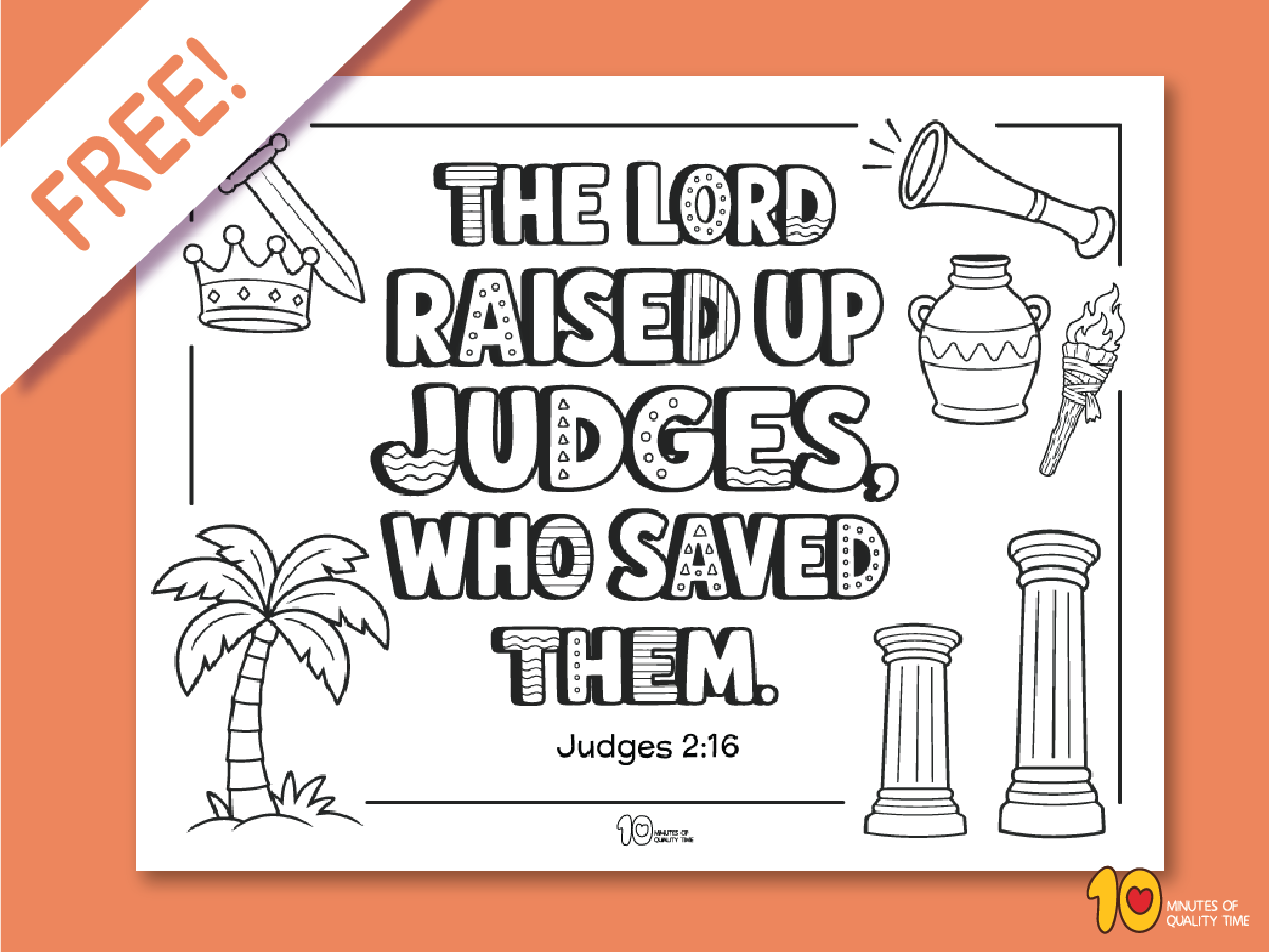 Free Judges 2:16 Judges of Israel Bible coloring page for kids Free Judges 2:16 Judges of Israel Bible coloring page for kids