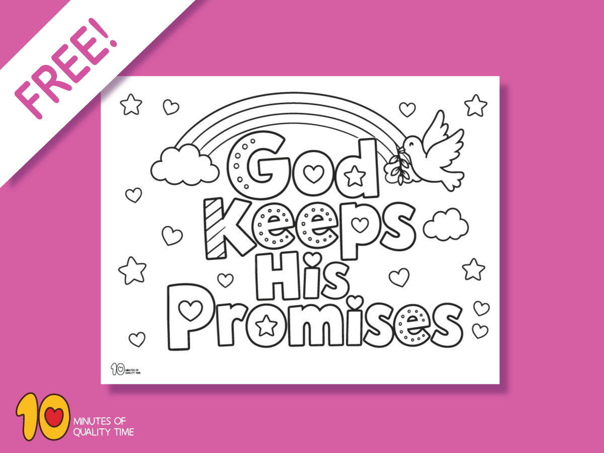 Noah's Ark - God keeps his promises coloring page Noah's Ark - God keeps his promises coloring page
