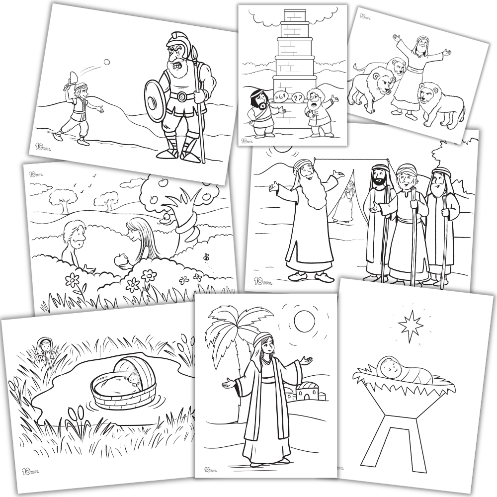 50 Bible Coloring Pages for Kids – 10 Minutes of Quality Time