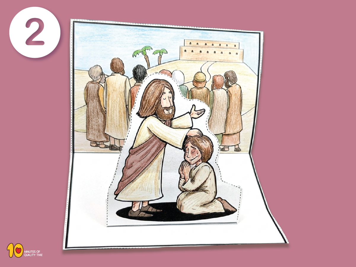 Jesus heals the leper printable Bible craft for children Jesus heals the leper printable Bible craft for children
