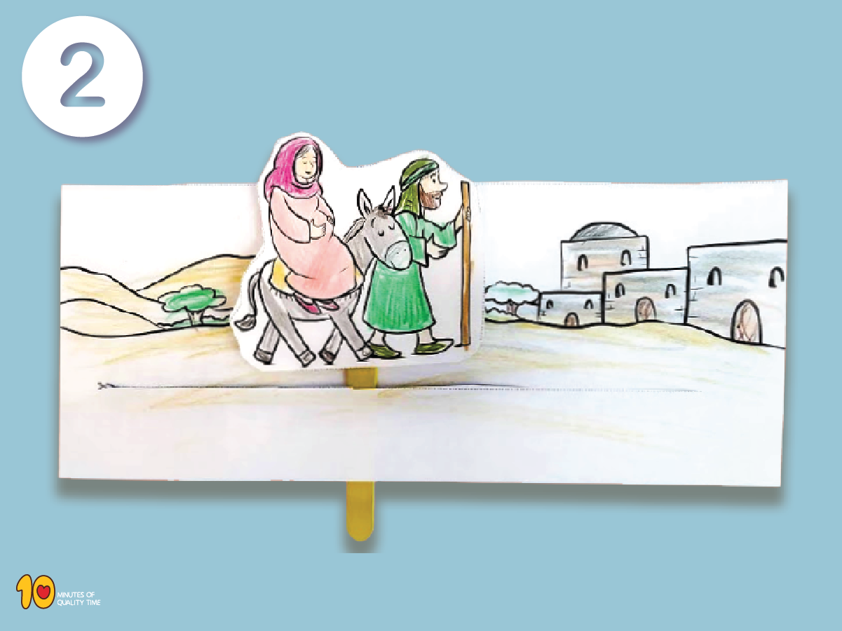 Mary and Joseph travel to Bethlehem printable Bible craft Mary and Joseph travel to Bethlehem printable Bible craft