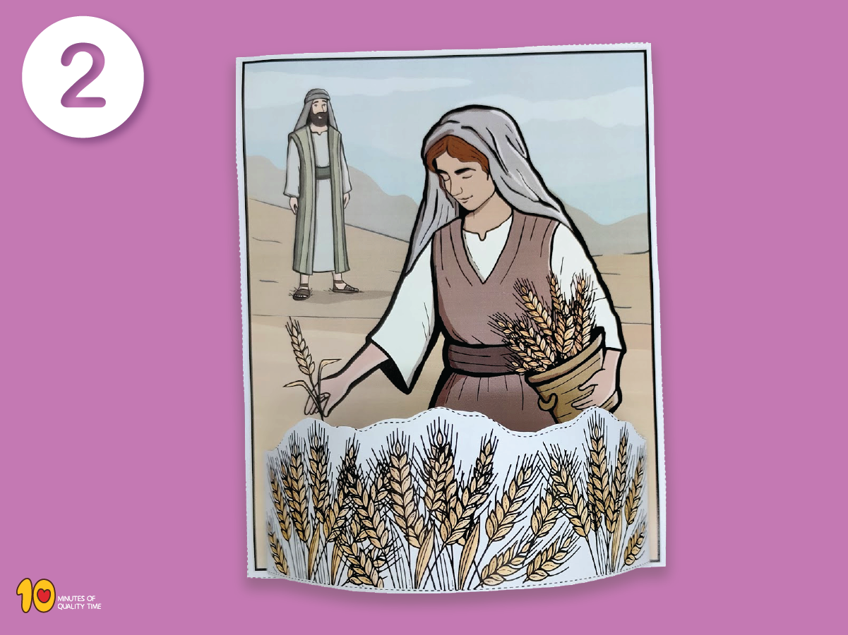 Ruth gleaning in the field printable Bible craft for Sunday School Ruth gleaning in the field printable Bible craft for Sunday School