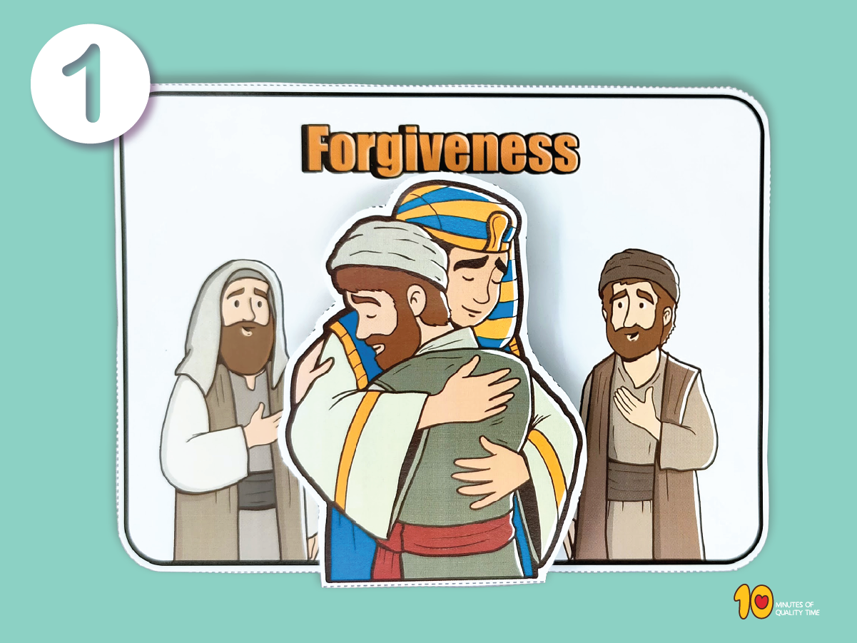 Joseph forgives his brothers printable Bible craft for kids Joseph forgives his brothers printable Bible craft for kids