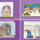 Prayer Bible crafts featuring Hannah’s prayer, Jesus praying in Gethsemane, the persistent widow, the Pharisee and the tax collector, and a free Luke 18:1 coloring page