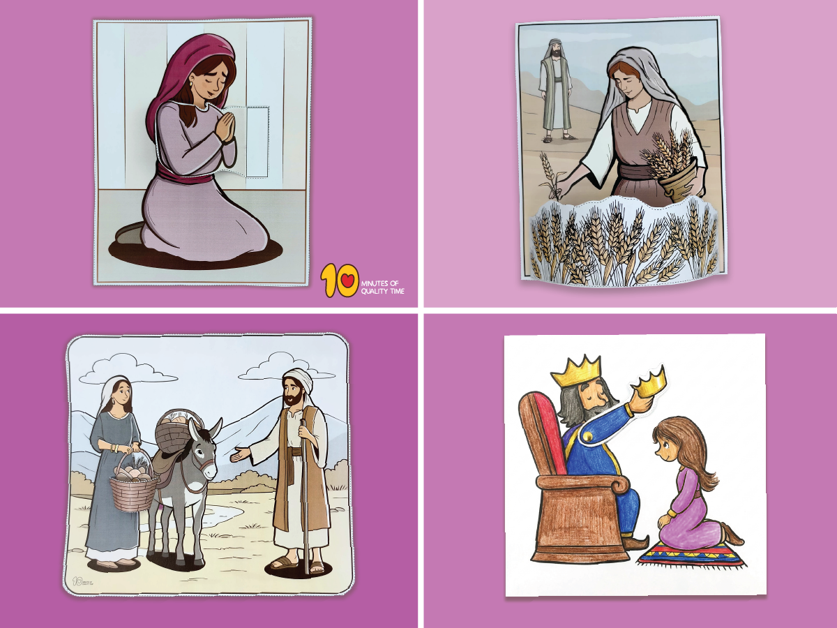 Women of Faith Bible crafts collection featuring Hannah, Ruth, Abigail, Esther, and a free Proverbs 31:25 coloring page Women of Faith Bible crafts collection featuring Hannah, Ruth, Abigail, Esther, and a free Proverbs 31:25 coloring page