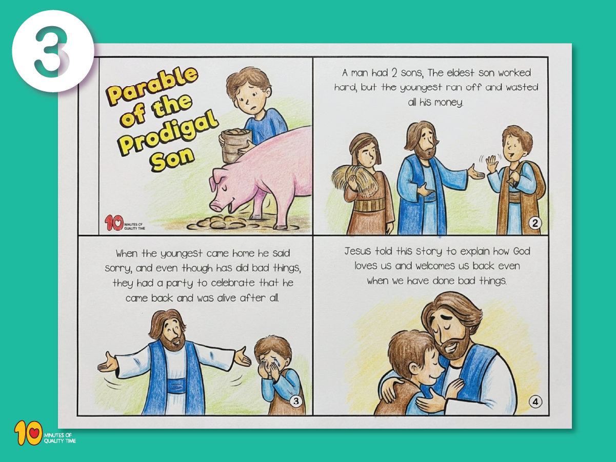 Prodigal Son printable Bible craft for children Prodigal Son printable Bible craft for children