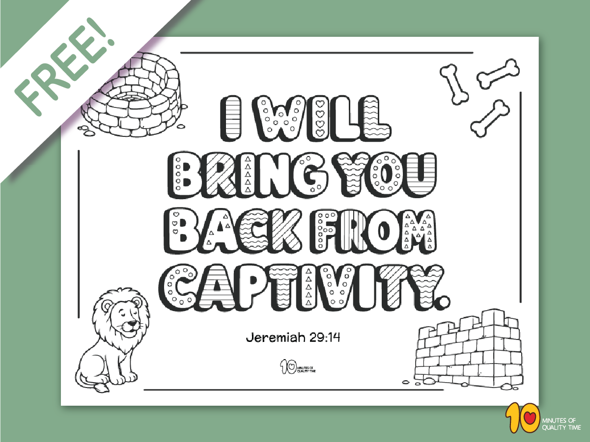 Free Jeremiah 29:14 Exile and Restoration Bible coloring page for kids Free Jeremiah 29:14 Exile and Restoration Bible coloring page for kids