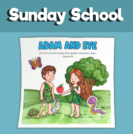 Adam and Eve – Cut, Paste & Color Craft