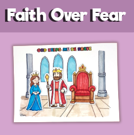 Queen Esther – God Helps Me Be Brave Craft