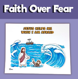 Peter Walks on Water – Jesus Helps Me When I Am Afraid Craft