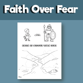 David and Goliath - Halloween Craft