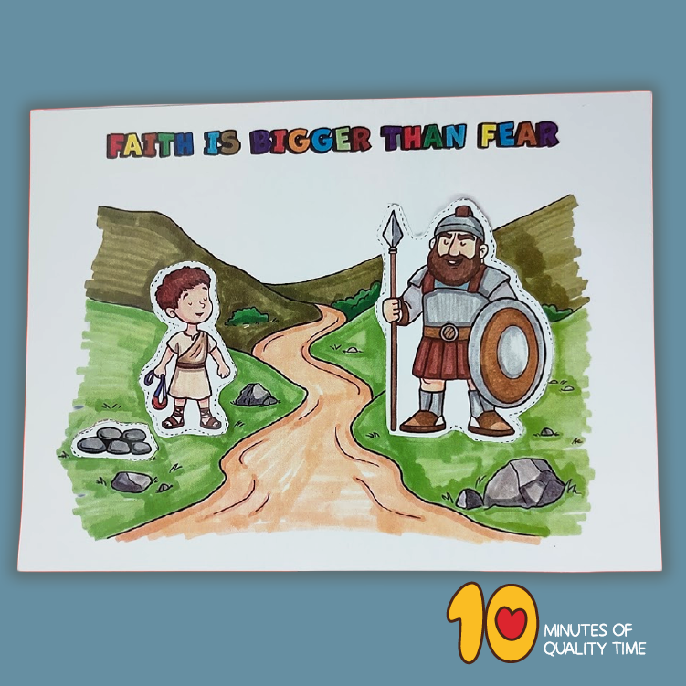 david and goliath bible craft