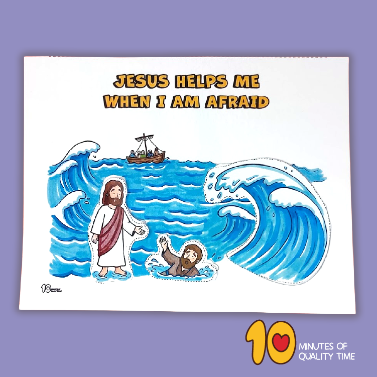 jesus walks on water craft