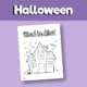 printable Halloween color sheets
